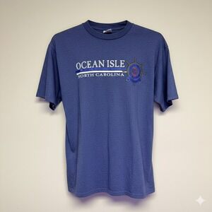 Sherry's Best T-Shirt Men XL Blue Ocean Isle North Carolina Vintage Graphic Tee